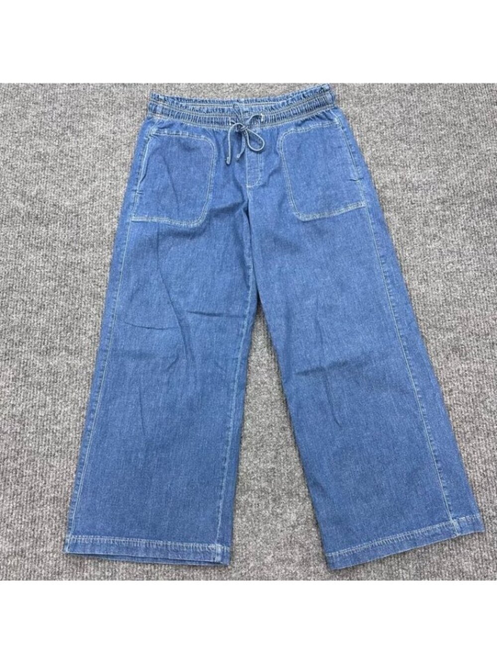 American Eagle Dreamy Drape Linen Blend Pull On Pants Wide Leg Womens size Large